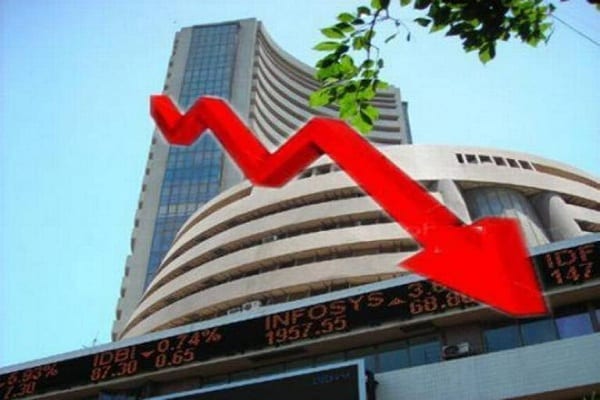 Indian stock market falls Sensex opens at 39040 points