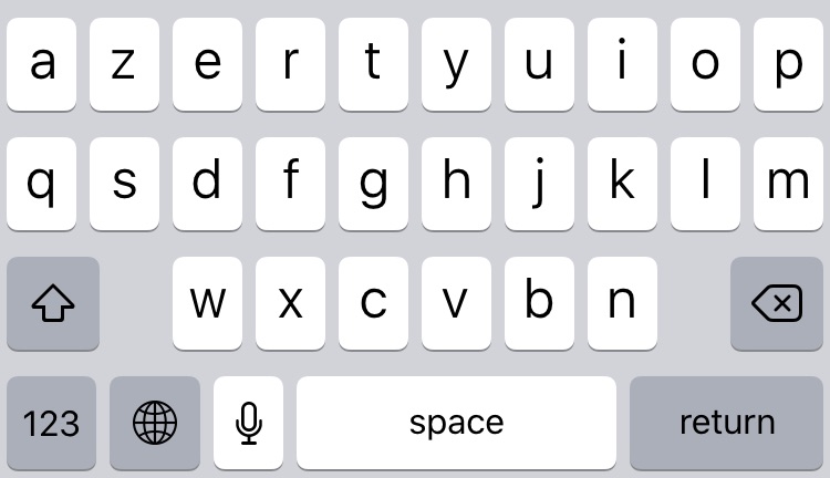 azerty keyboard