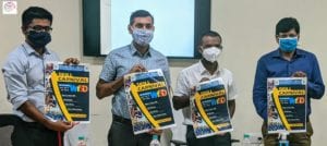 L R Mr Amit Sharma Manager Fab Lab BSDU Dr Neeraj K Pawan Chairman RSLDC Mr Vishnu Charan Malik MD RSLDC Prof Dr Ravi Kumar Goyal Principal SES BSDU